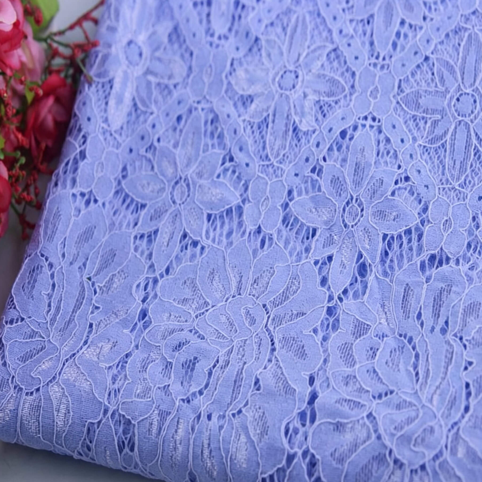 Tablecloth Nylon Warp Knit Lace Fabric Wholesale Supplier 13